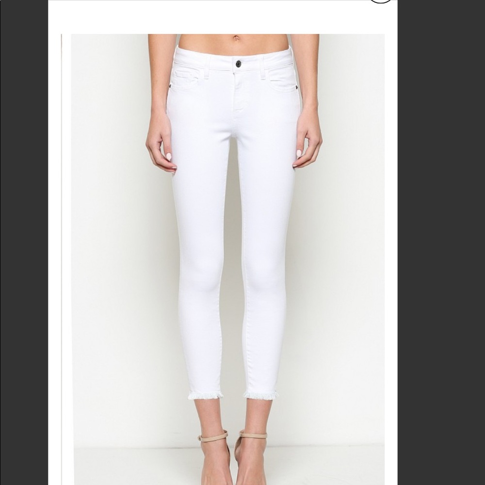Hidden Jeans White Amelia Skinny